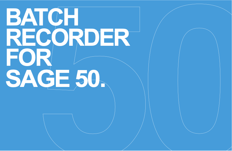 Batch Recorder for Sage 50